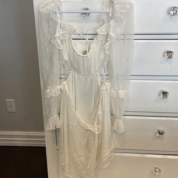 For Love & Lemons X REVOLVE Cutout Mini Dress in White - Picture 5 of 5